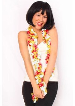 Sjaal met franjes Oeteldonk 190 x 6 cm.