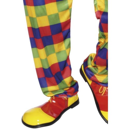 Mooie clown schoenen Bassie in rood geel