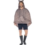 Mooie festival poncho rachel in luipaardprint unisex
