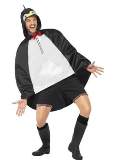 Party poncho pinguïn Jurre