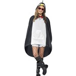 Mooie party poncho pinguïn Jurre unisex