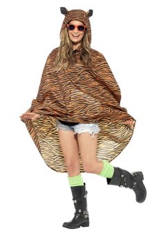 Poncho Jurre in tijgerprint