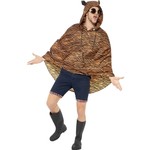 Mooie poncho Jurre in tijgerprint unisex