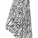 Mooie poncho Quinten met zebra print unisex