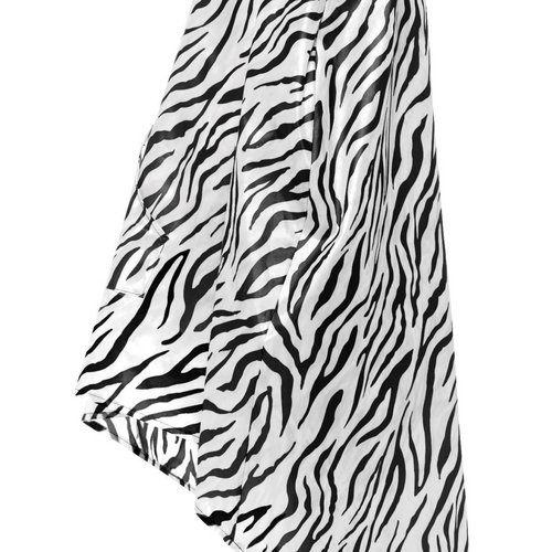 Mooie poncho Quinten met zebra print unisex