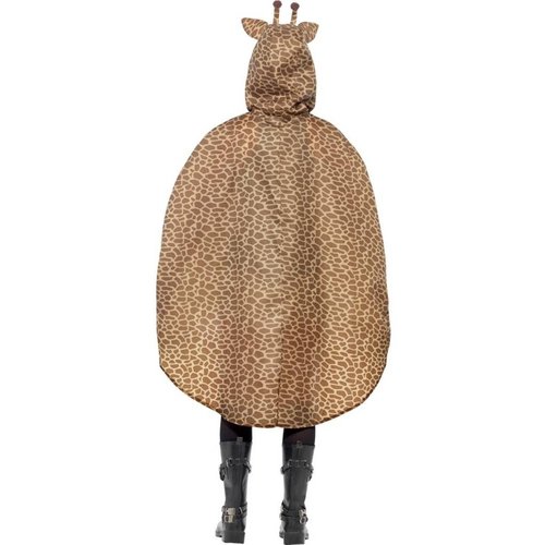 Leuke poncho met giraffen print unisex