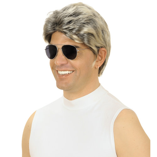 Leuke disco pruik Bryan jaren-80