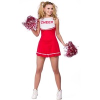 Leuk cheerleader kostuum Mirthe in rood wit