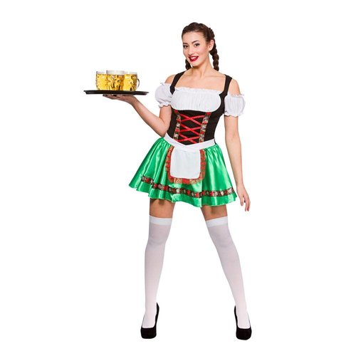 Groen Oktoberfest jurk Helmi met schort