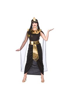 Egyptische zwart koninginnen kostuum