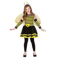 Leuk bijen jurkje Tina met vleugels en tiara