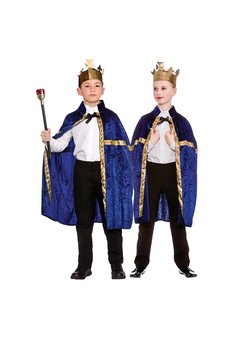 Koningsmantel Jochem in blauw