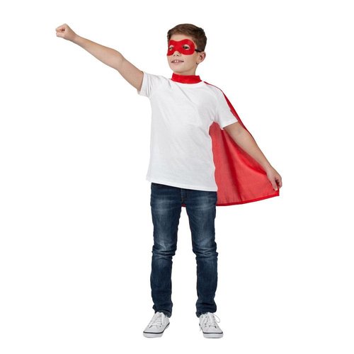 Superhelden capes in vele kleuren voor kinderen met masker