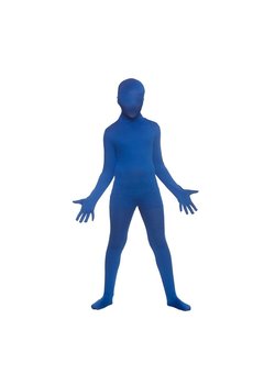 Blauw second skin pak Berry