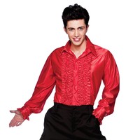 Mooie blouse rouche rood