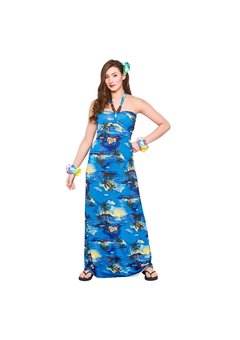 Hawaii jurkje Elise met palmbomen print