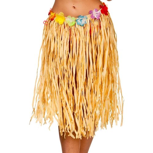 Mooi Hawaii rokje Saar naturel 60cm