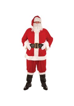 Deluxe kerstman pak Jannes 8delig