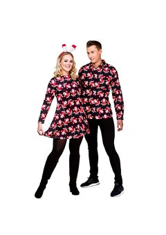 Kerstjurkje Angela met kerstmannetjes print