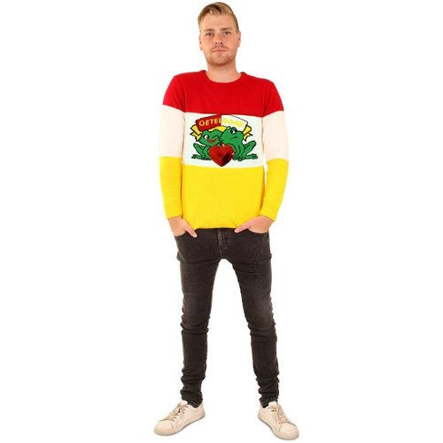 Leuke trui Oeteldonk brede strepen met embleem