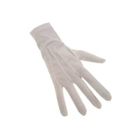 Mooie witte handschoenen katoen de luxe (Sint)
