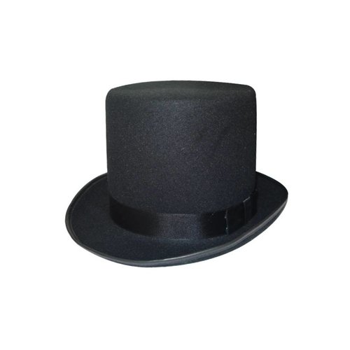Zwarte hoge hoed zware kwaliteit