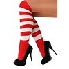 Kniekousen rood wit gestreept