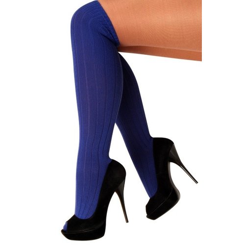 Mooie kniekousen in blauw
