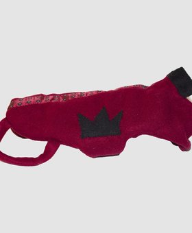 Hundejacke Krone rot