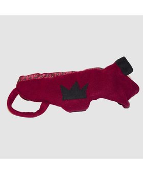 Hundejacke Krone rot