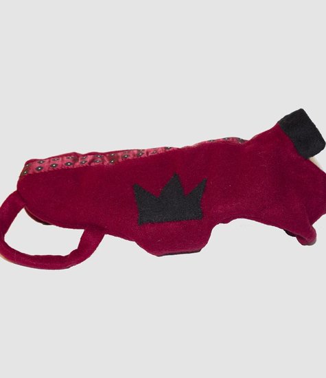 Hundejacke Krone Rot