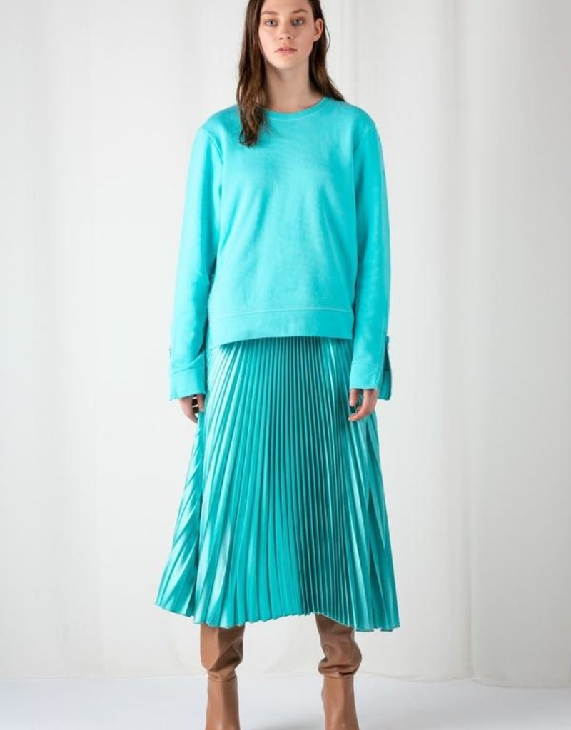 Frenken Fringe skirt aqua