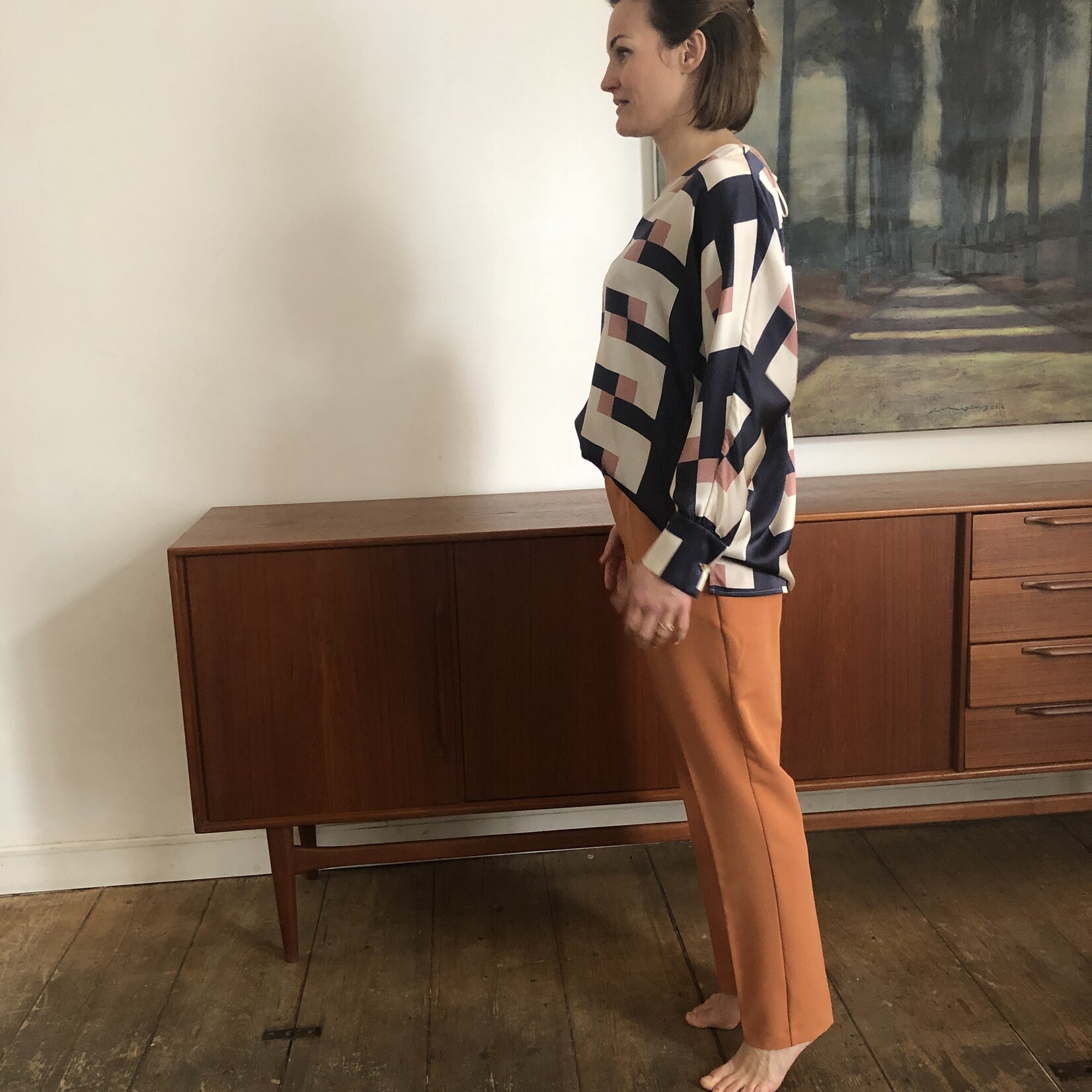 Terracotta chino trousers