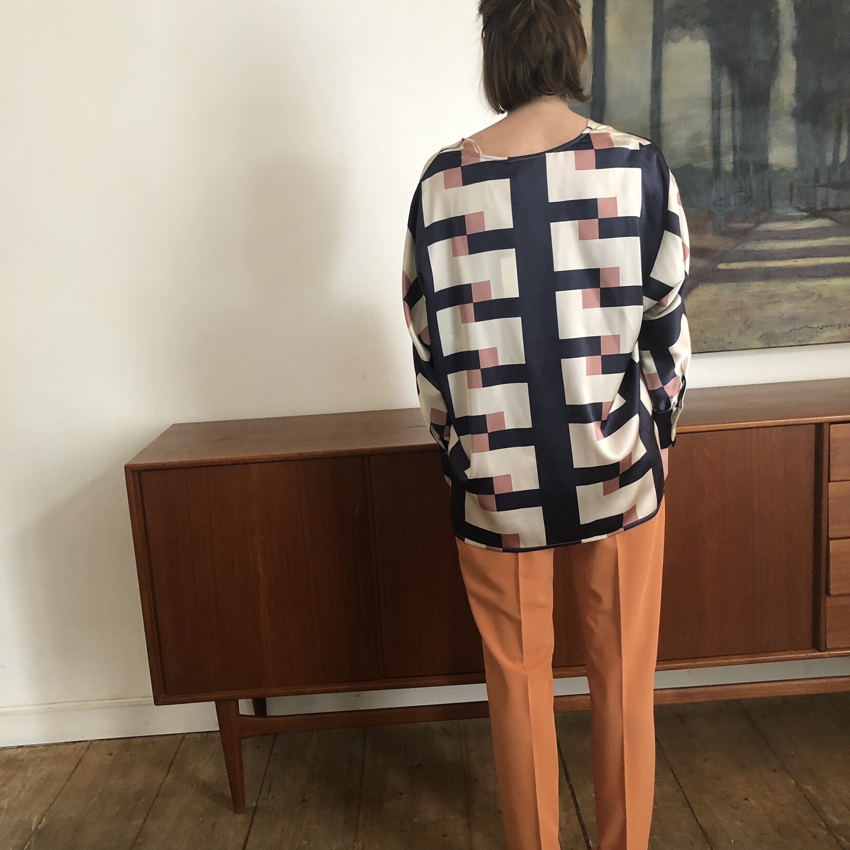 Terracotta chino trousers