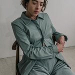 vegan leather shirt