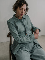 vegan leather shirt