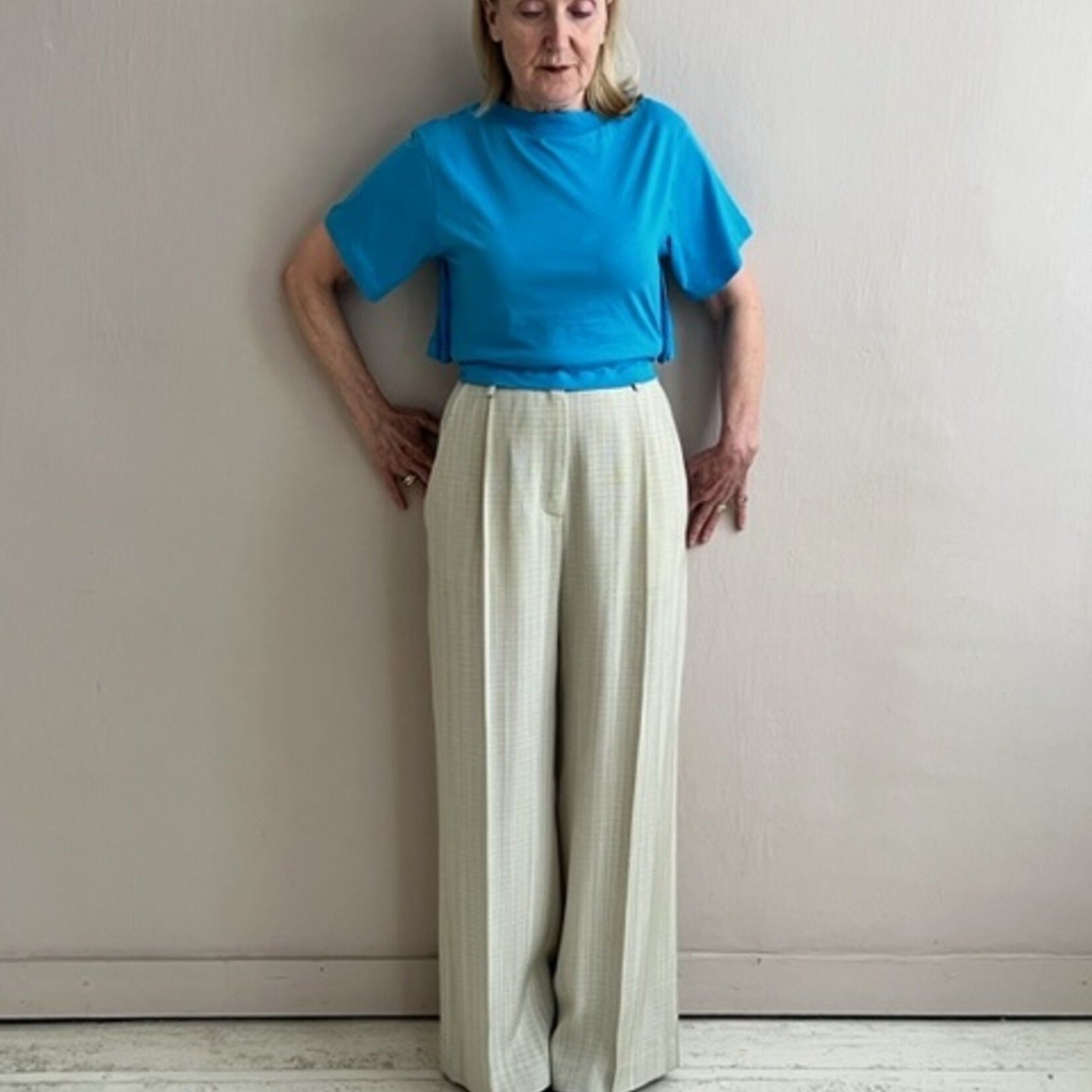 Tela T-shirt stripe blue