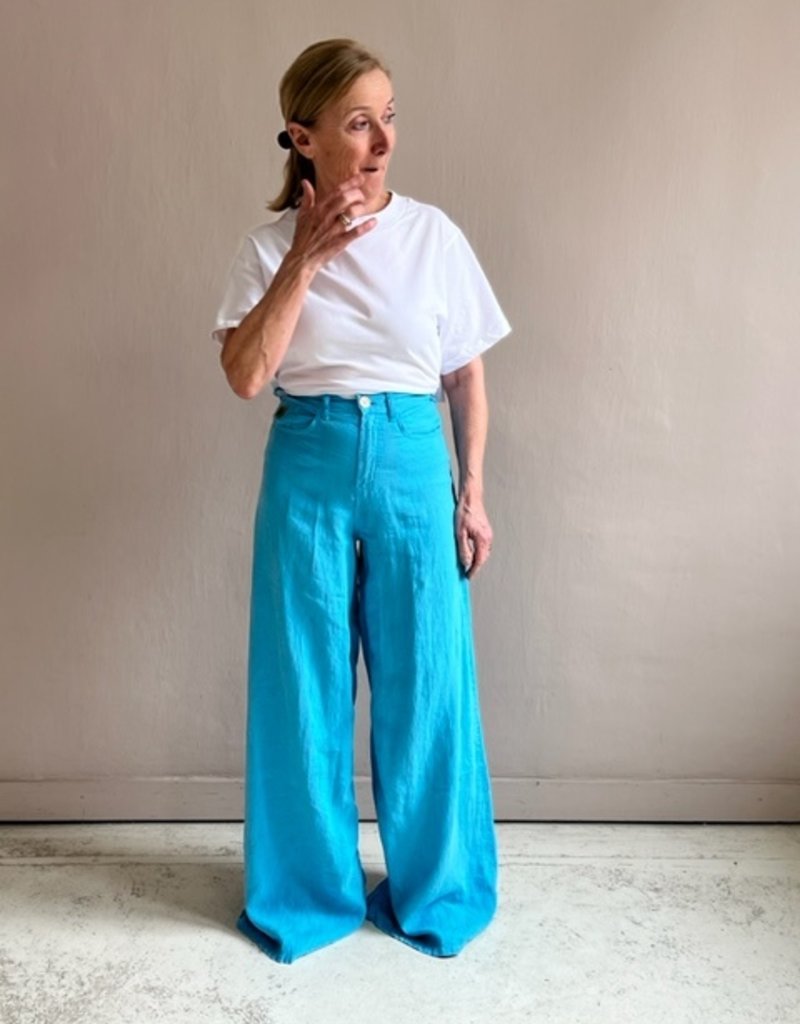 DUO Linen Pants in Mint  Turquoise MadetoOrder  HelloMyGoddess
