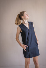 Hope Buttoned vest dress Pole