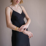 Norma Kamali slip dress to knee black