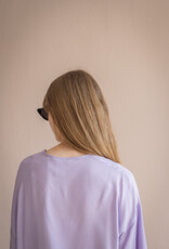 Ottod'Ame Flowing silk-blend blouse lila