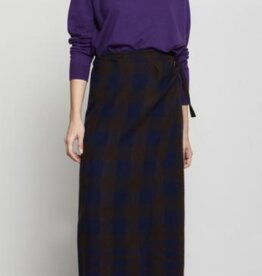 Ottod'Ame Check wool blend skirt