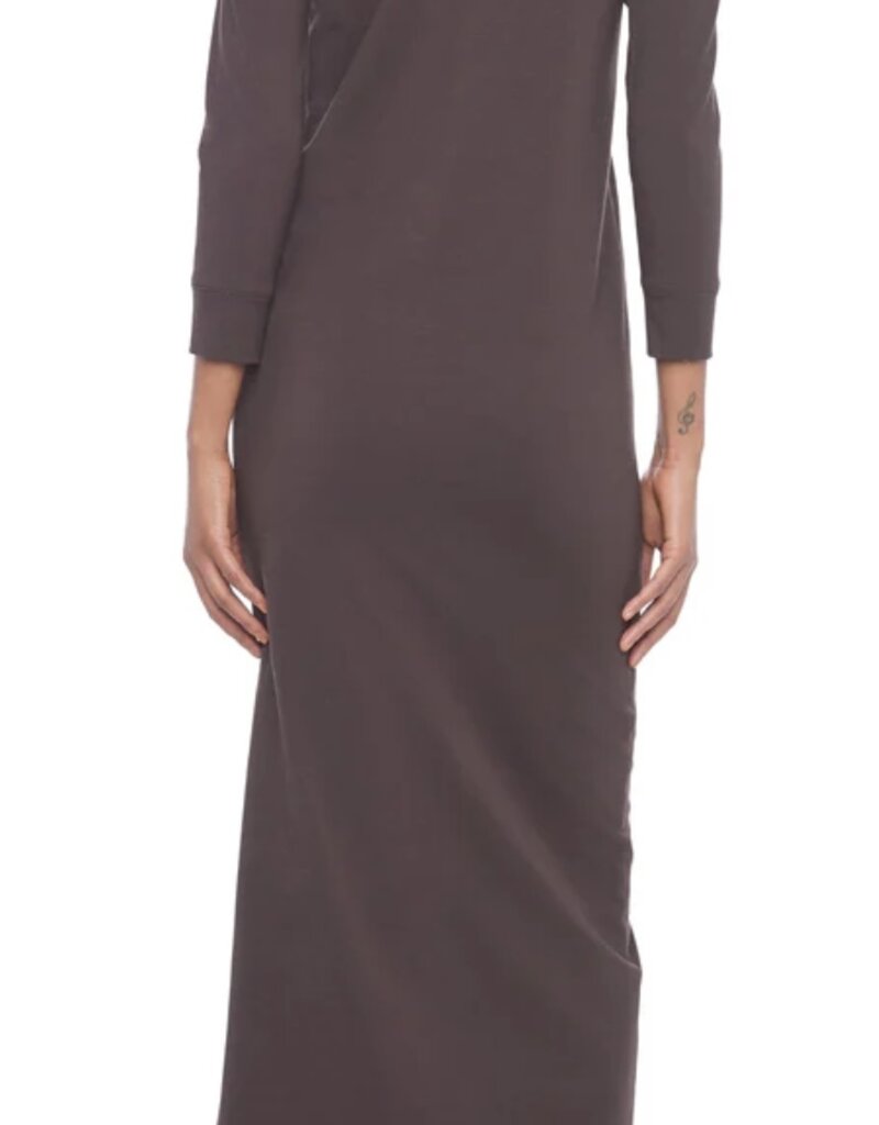 Norma Kamali 3/4 SLEEVE TAILORED TERRY GOWN