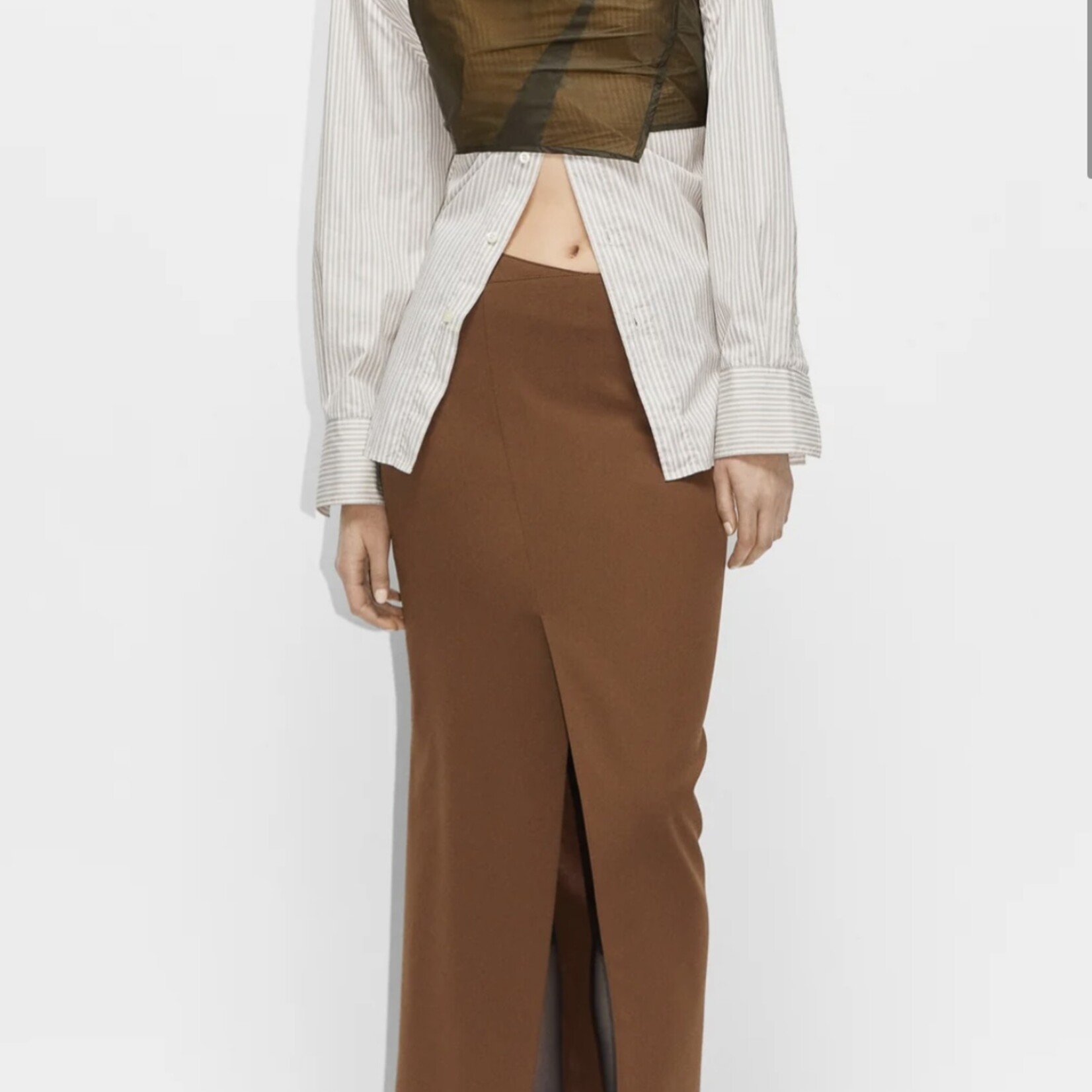 Hope overlapping pencil skirt