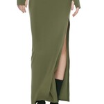 Norma Kamali SIDE SLIT LONG SKIRT