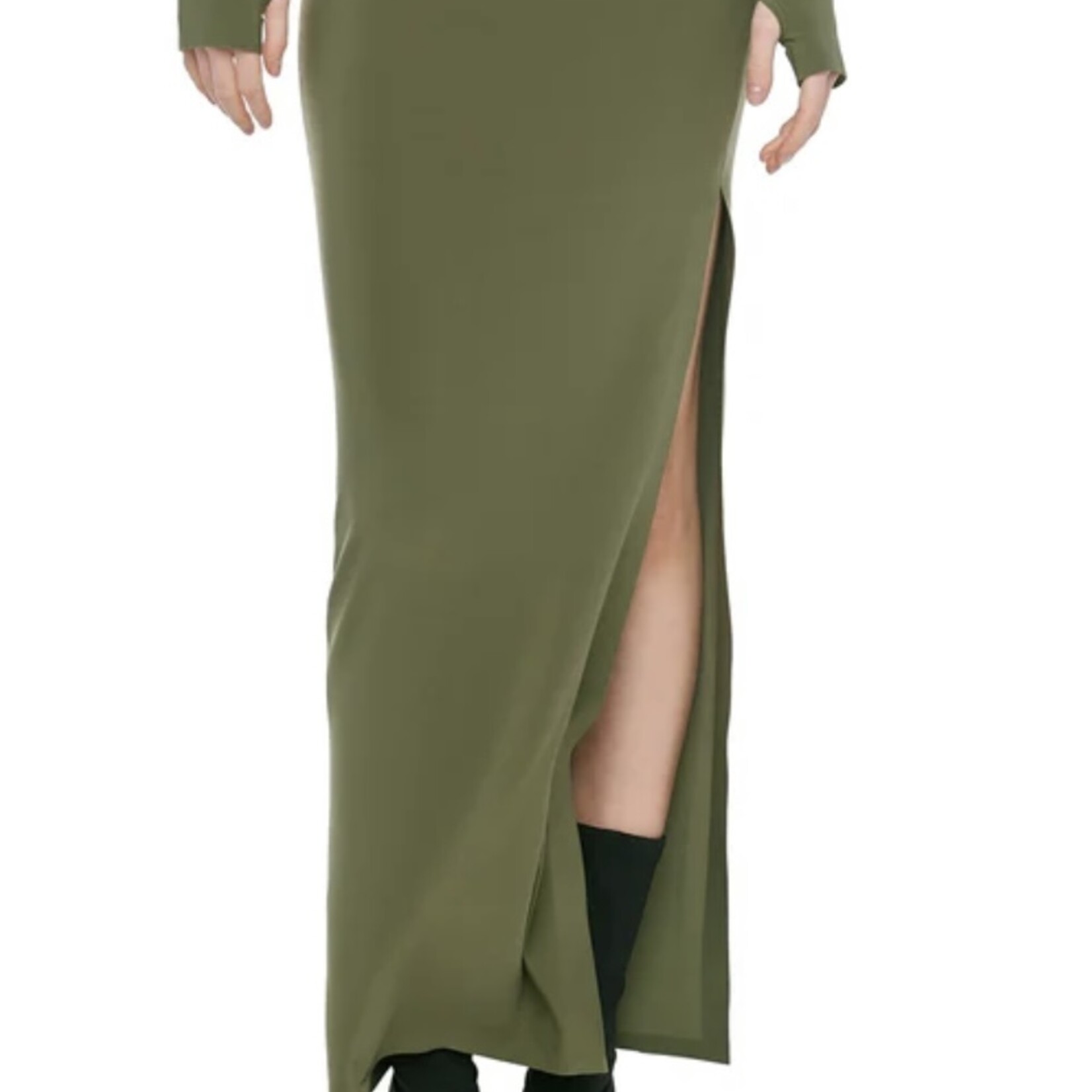 Norma Kamali SIDE SLIT LONG SKIRT