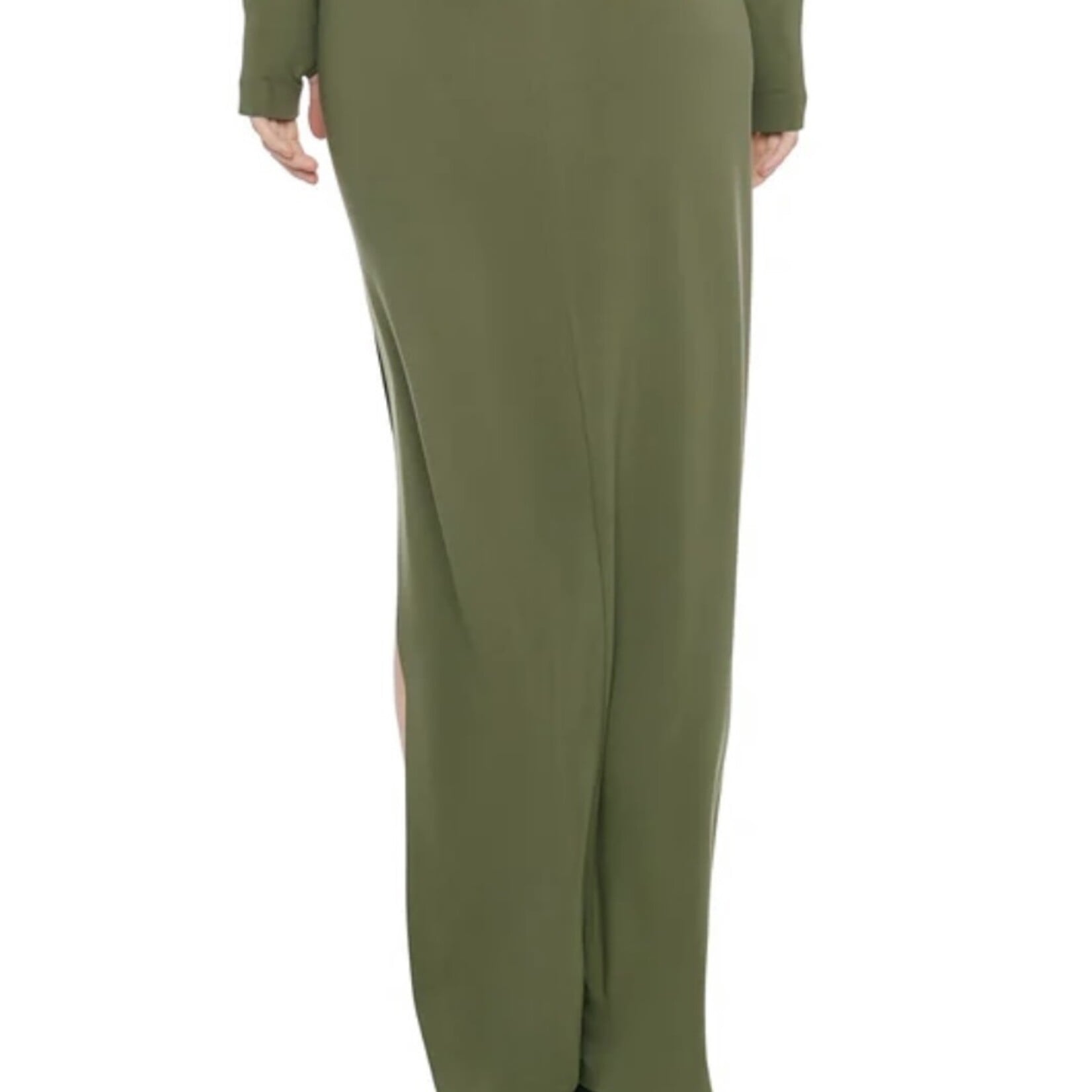 Norma Kamali SIDE SLIT LONG SKIRT