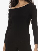 Norma Kamali Long sleeve drop shoulder top