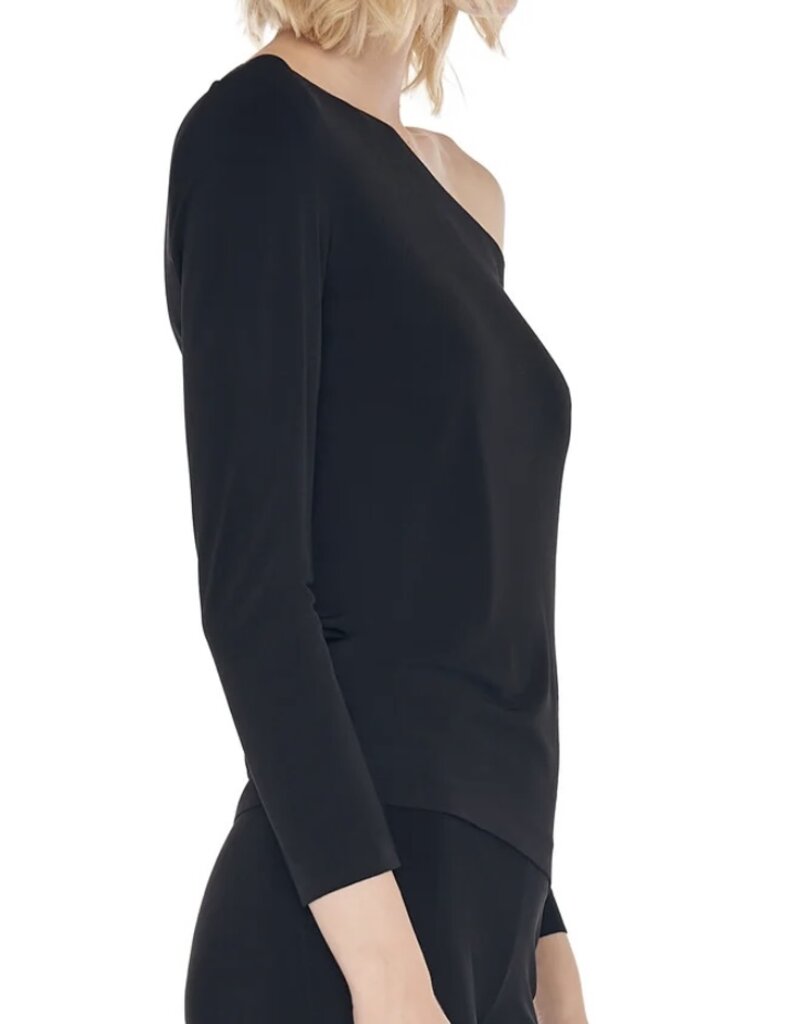 Norma Kamali LONG SLEEVE DROP SHOULDER TOP