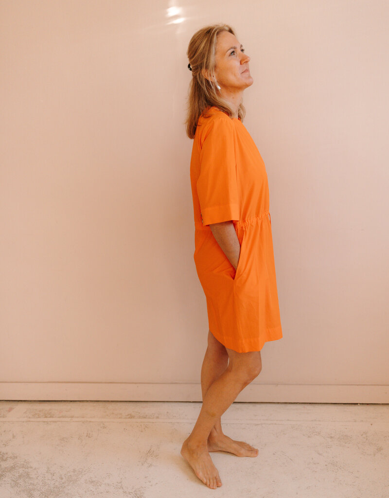 Ottod'Ame Short cotton dress orange